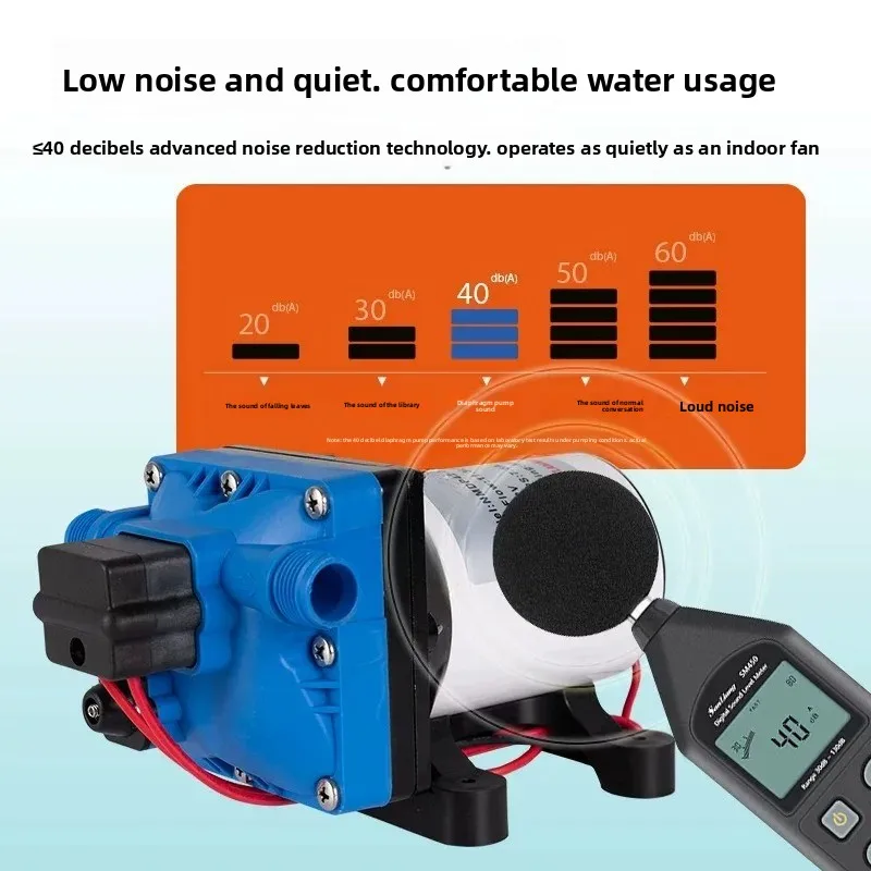 Diaphragm RV water Automatic start and stop 12v electric DC booster large flow Self-priming pressure pump