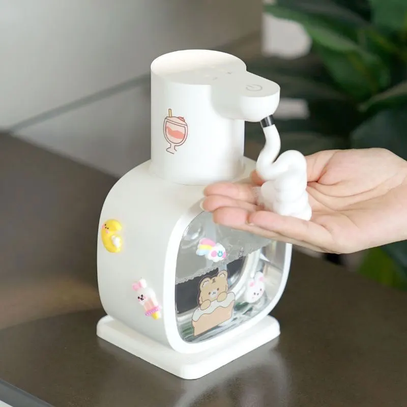 

New Wall Mounted Automatic Soap Dispenser Foam Smart Hand Washing Machine 500ml Liquid Rechargeable Bathroom Induction Sensor