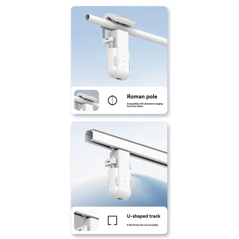 Tuya Wifi Smart Curtain Robot Automatic Curtain Opener Voice Control Remote Control Smart Electric Curtain Motor
