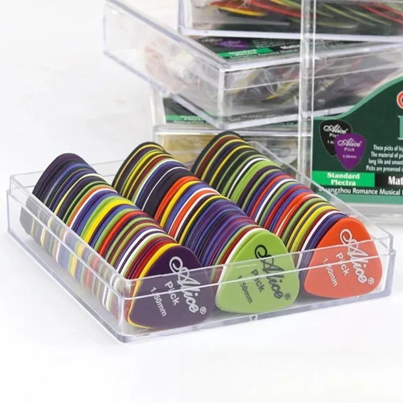 6/50/100PcsGuitar Picks Paddle Pieces Multicolor Mixed ABS Premium Plastic Picks for Acoustic Electric Guitars Bass or Ukulele