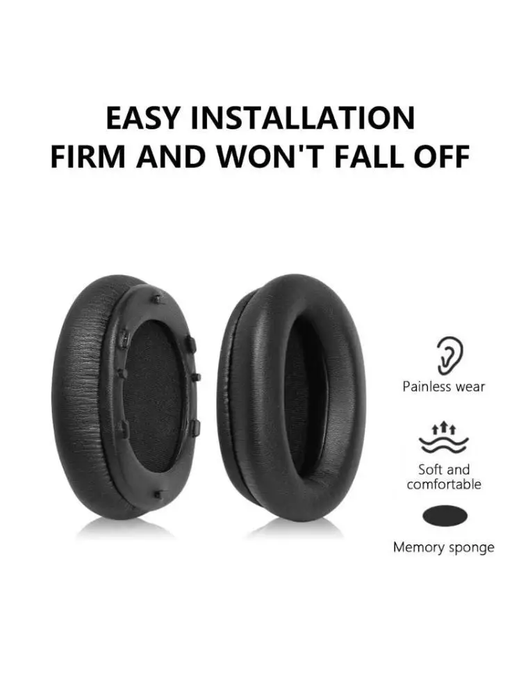 652F Replacement Ear Pad for W800BT W808BT W800X Headphone Soft Leather Ear Cushions Memory Foam Headset Earpads Ear Cups