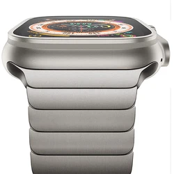 Luxury Stainless Steel Strap For Apple Watch Series 9 8 7 45mm 41mm 44 40 mm Link Bracelet Iwatch Ultra 2 49mm IWatch Metal Band