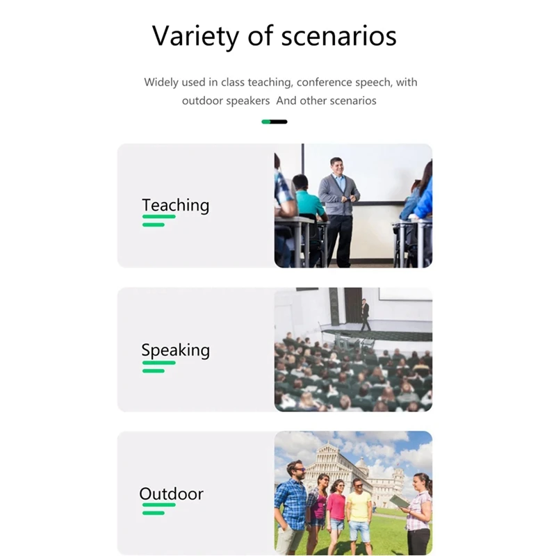 Microphone Lavalier sans fil monté sur la tête, émetteur et récepteur pour amplificateur, haut-parleur vocal, fuchsia, guide touristique, 2.4G