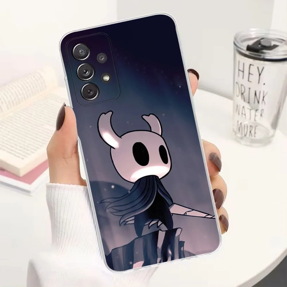 Game H-Hollow K-Knight Phone Case For Samsung S30,S23,S21,S22,S20,Ultra,FE,Lite, S10,S9,S8,PIus,Transparent, Silicone Case