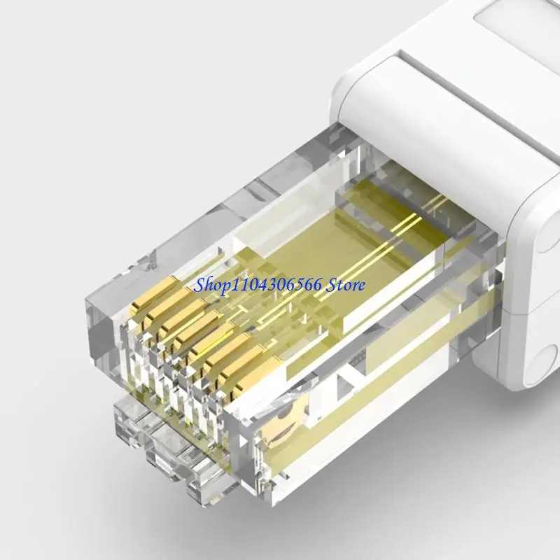 02DD RJ-45 TOOL-LESS Modular Pug 8-Position 8-Conductor No Crimp CAT6 Connector