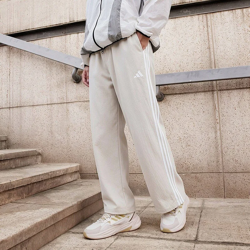 

Adidas Womens Woven Pants JC8168 Loose Fit Elastic Waist Drawstring Trousers