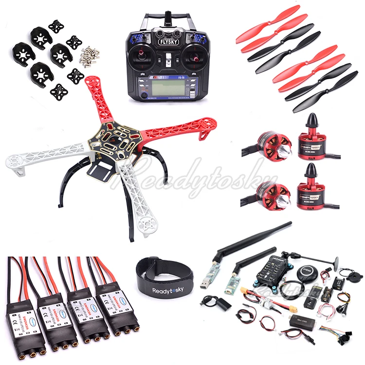 Flysky i6 F450 Multi-Copter Quadcopter PIXHAWK 2.4.8 Flight Controller M8N GPS OSD Telemetry 2212 920KV Motor Super Combo