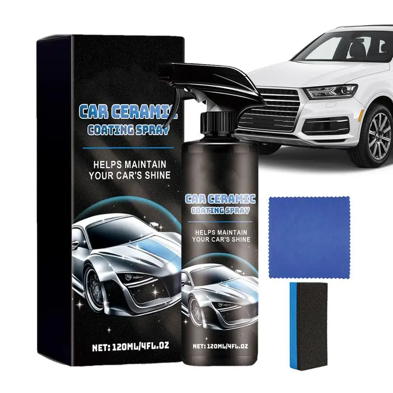 

Car Wax Ceramic Coating Quick And Easy 120ml Ceramic Coating Spray Effective Car Cleaner Spray For Long-Lasting Protection