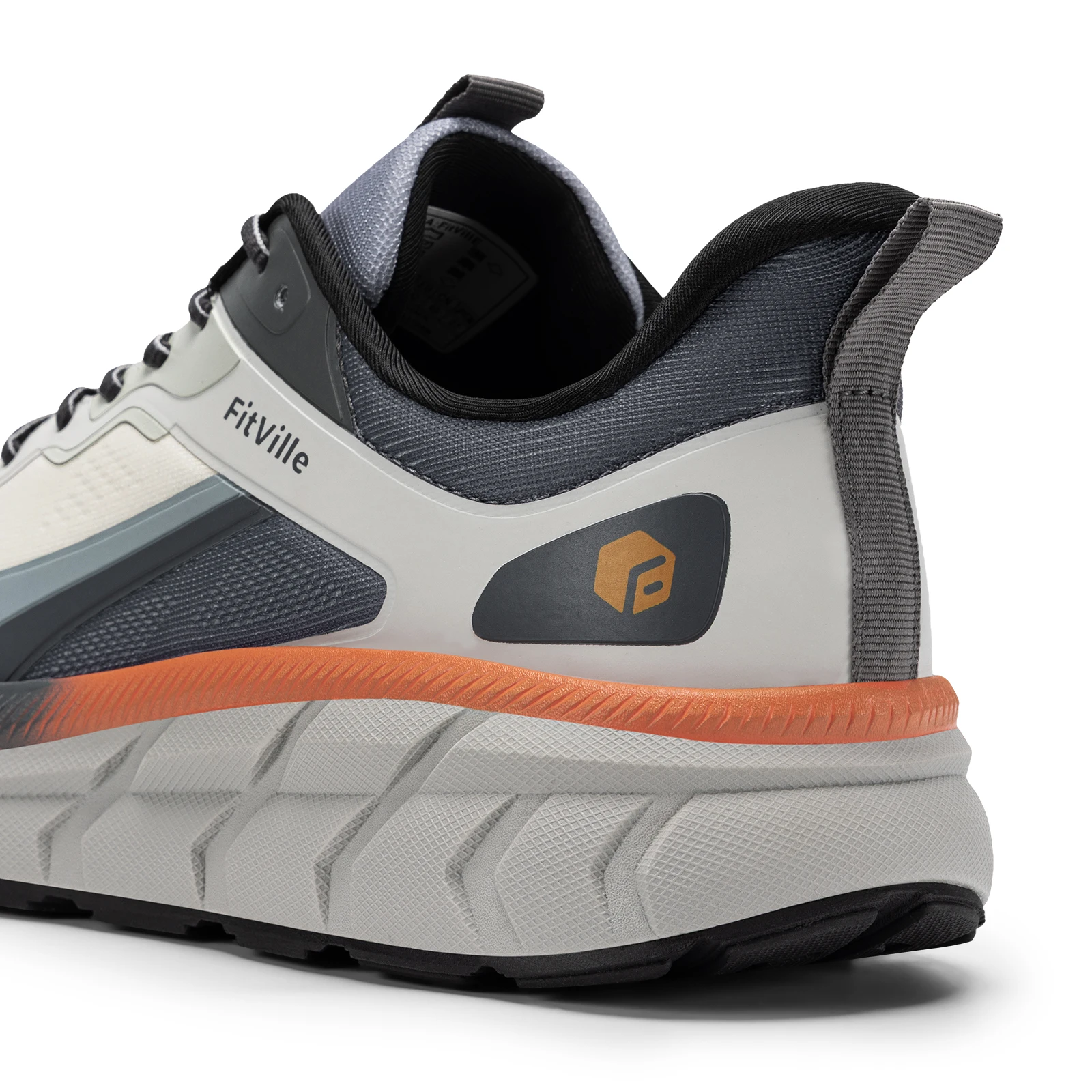 FitVille Sports Sneakers Extra Breiter Zehenbereich Laufschuhe Atmungsaktive Dämpfung Joggingschuhe für Herren Komfort Bogenunterstützung Rutschfest – Detail 15