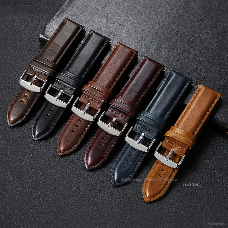 الرجعية جلد طبيعي جلد العجل حزام 18 مللي متر 20 مللي متر 22 مللي متر 24 مللي متر 26 مللي متر الإفراج السريع النساء الرجال حزام (استيك) ساعة العالمي Smartwatch معصمه