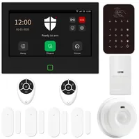 Hot sales Alexa Google Compatible Tuya Smart Alarm System GSM Wifi 433mhz Wireless Home Burglar Security  Kit