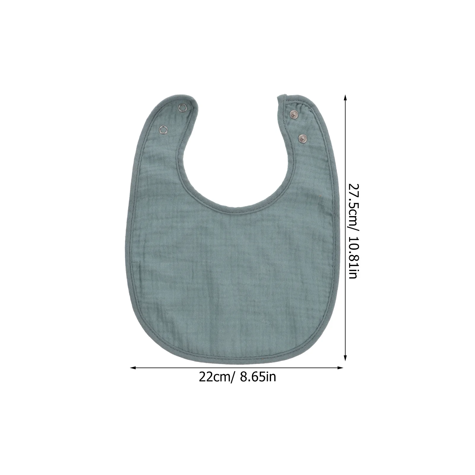 8Pcs Baby Bibs for Eating Feeding Newborn Drooling U-Shaped Lightweight Breathable Skin-Friendly Toddler 6-18 Months