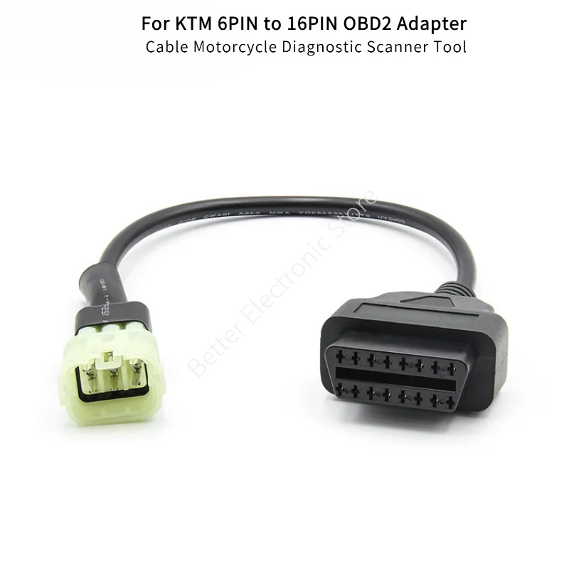 

Для KTM 6PIN до 16PIN OBD2 адаптерный кабель диагностический сканер для мотоцикла инструмент