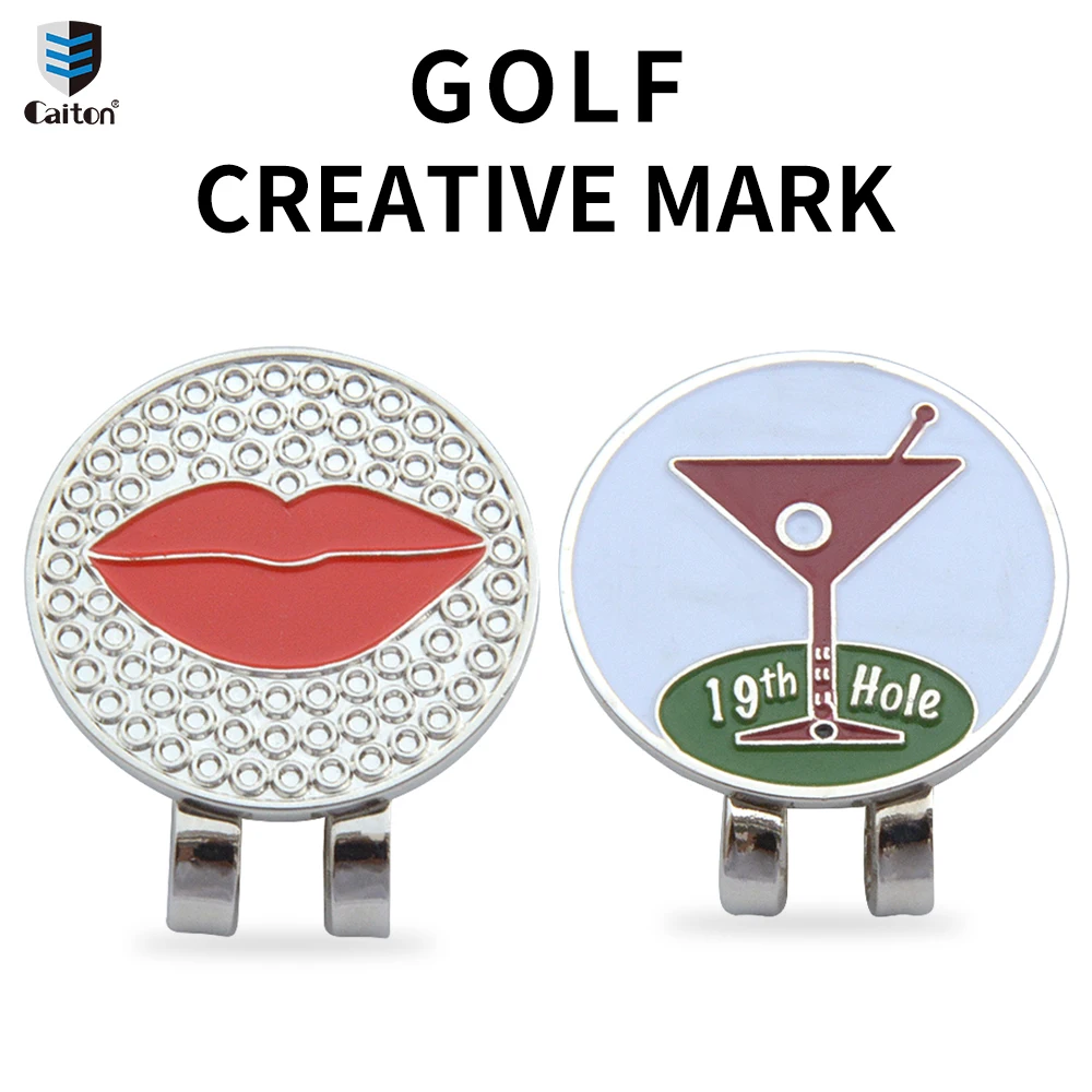 Caiton 1Pcs Golf Series Hat Clip Marker GolfPosition Markers