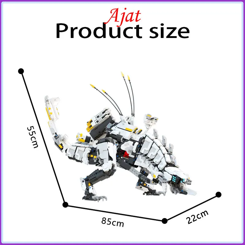 

2023 New MOC-15474 Super Horizon Dawn Thunder Tooth Mechanical Monster Movie Series Building Blocks Toys for Children Gifts