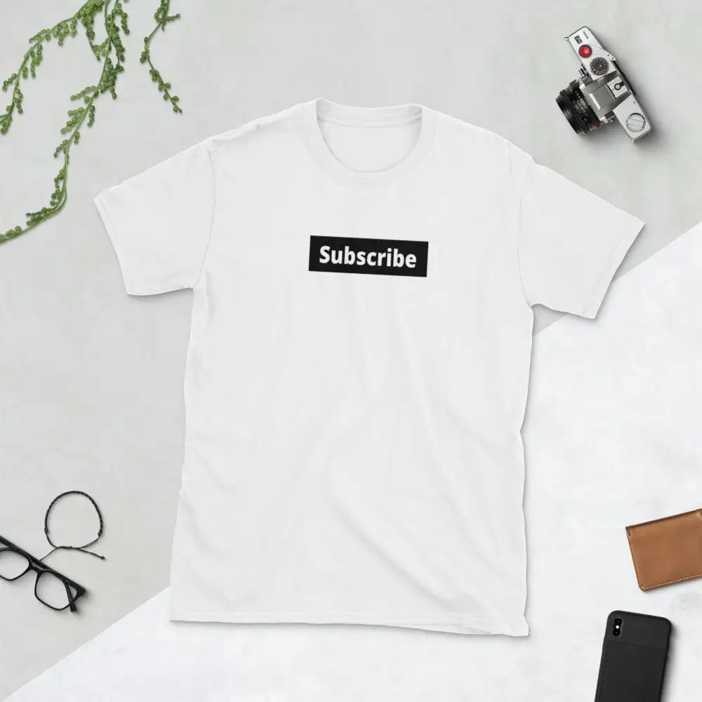 Subscribe Black Box Logo  T Shirt