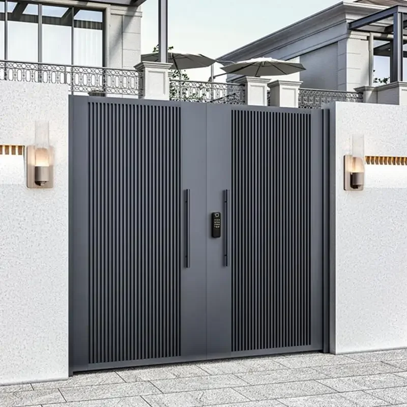 Aluminum Alloy Garden Gate Outdoor Country Fence Yard Gate Stainless Steel Villa Garden Small Door Electric Vehicle