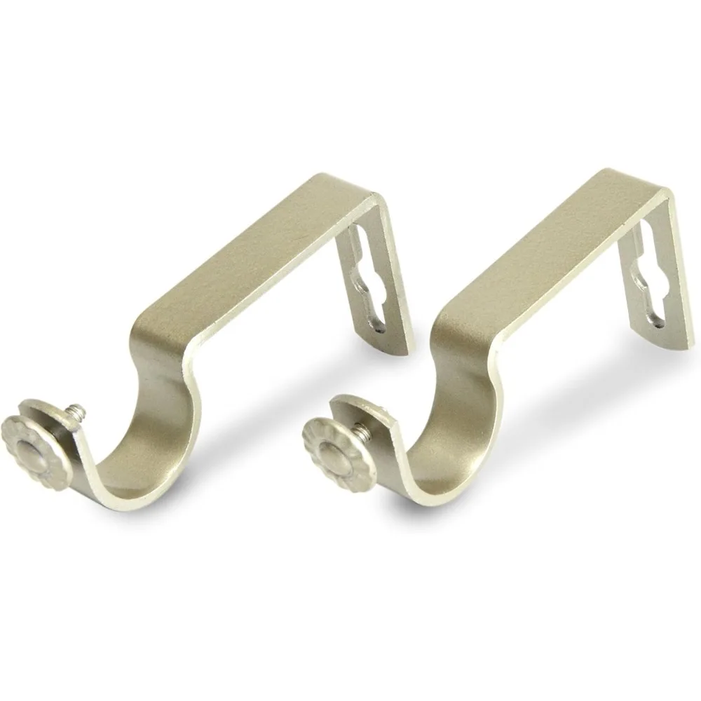 ديكور قضيب A&F ذهبي - زوج من قضبان الستائر الجانبية مقاس 12-20 بوصة #5