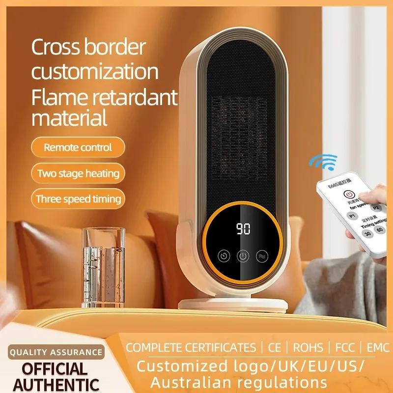 

PTC Ceramic Heating For Home Bedroom Office Portable Heater Electric Fan Heater Smart E68S Grade Desktop Warmer For Winter