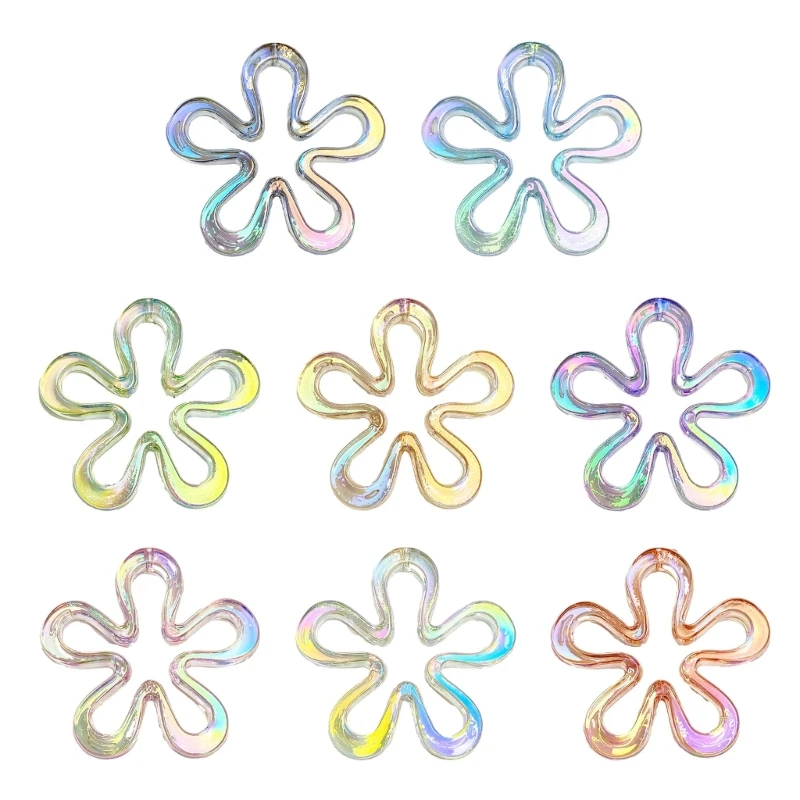 

Flower Pendants Small Flower DIY Necklace Bracelet Supplies Acrylic Material for Bracelet Bangle Necklace Jewelry Making