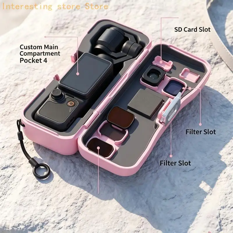 Tragbare Tasche für Pocket 4/3 Hartschale Schutzhülle Aufbewahrungsbox Zubehör 55KC – Detail 5