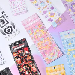4Pcs Sweetheart Bear Stickers Decoration Scrapbooking Diary Album DIY Goo Card Journal Hand Account Cute Stationery