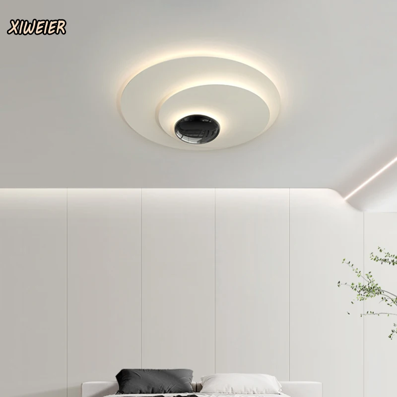 

Art minimalist bedroom lights, dining room, living room, modern cream style, fashionable Nordic ceiling lights