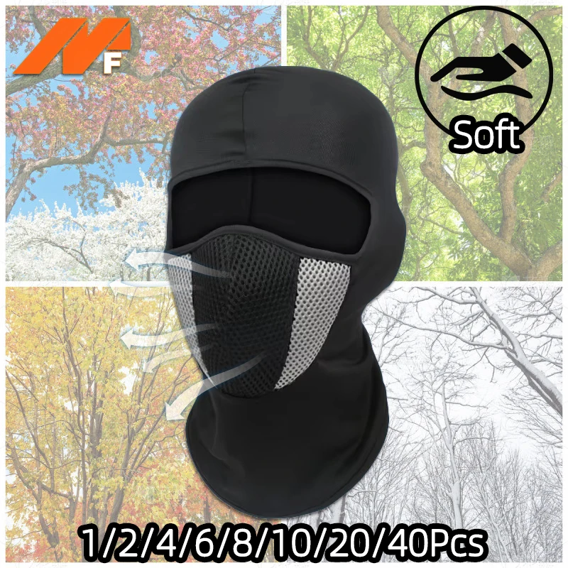 

New Men Balaclava Mask Motorcycle Outdoor Ski Windproof Breathable Hood Men's and Women's Quick Drying Mesh Sport Pullover Hat