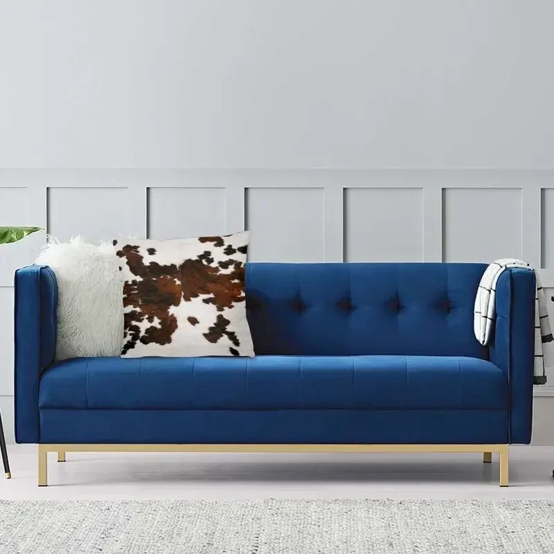 غطاء وسادة حديث من الفراء الصناعي من جلد البقر ، غطاء وسادة جلد جلد نمط إخفاء الحيوانات ، طباعة وسادة رمي ، ديكور #5