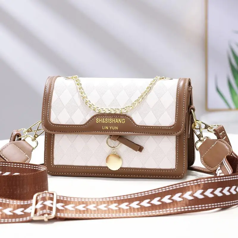 

Women's Crossbody Shoulder Bag New Fashion Small Square Bag Commuter Female Leisure Niche Versatile High Quality Lady Bags