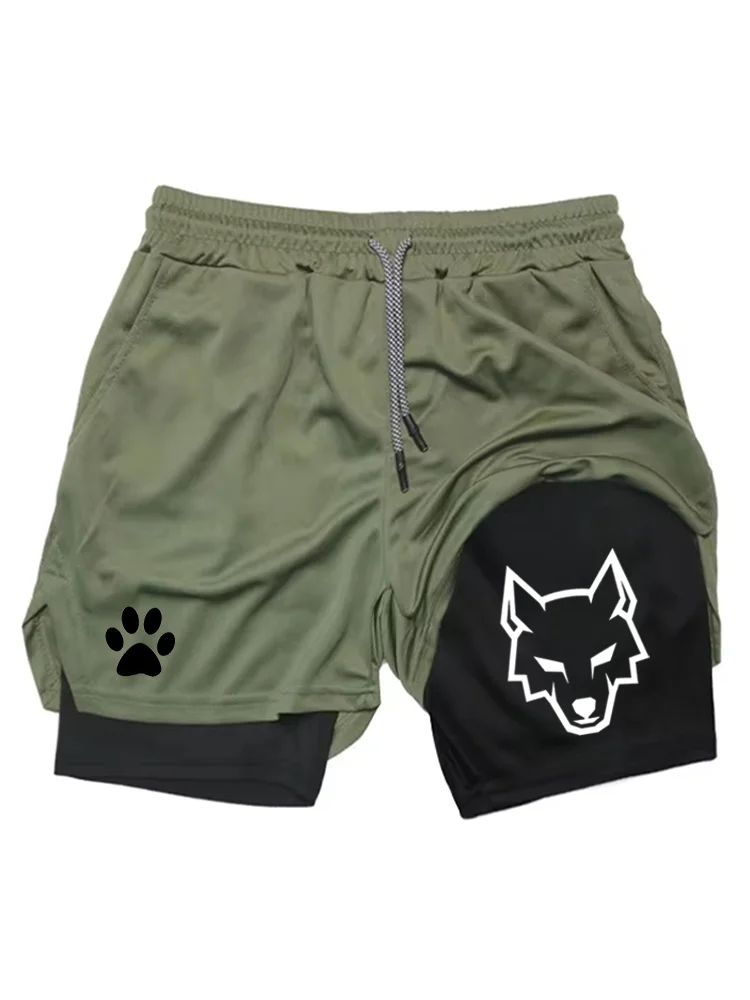NEUE SOMMER Herren-Sportshorts, 2-in-1-Gym-Shorts, lässige Lauf-Sportbekleidung, doppellagige Shorts für Fitness WX002 – Detail 5