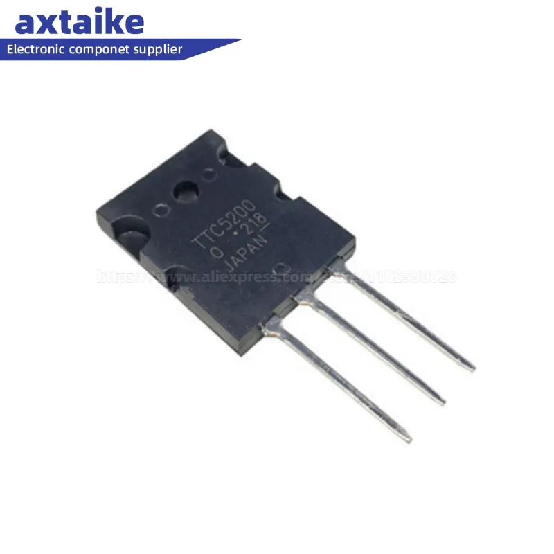 5PCS 2SA1943 2SC5200 TTC5200 TTA1943 NPN PNP 230V 15A TO-3PL Audio Power Triode High-power Power Amplifier Pair Transistors