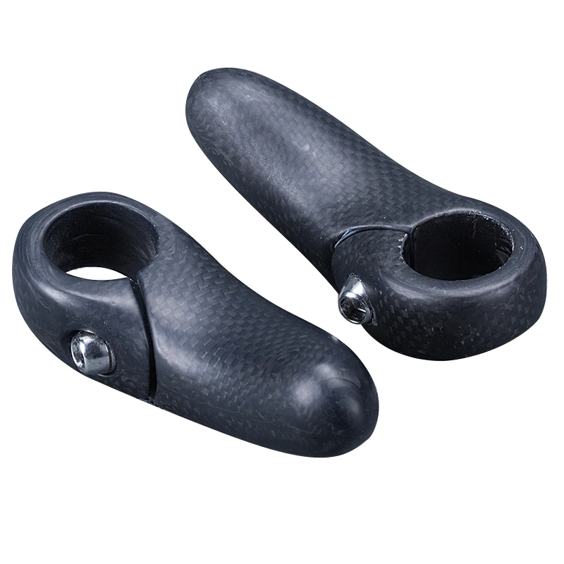 carbon handlebar ends Full Carbon Fiber Bicycle Bar Ends Handlebar MTB/Mountain Bike Ergonomic Bar End Carbon Handlebar 90g