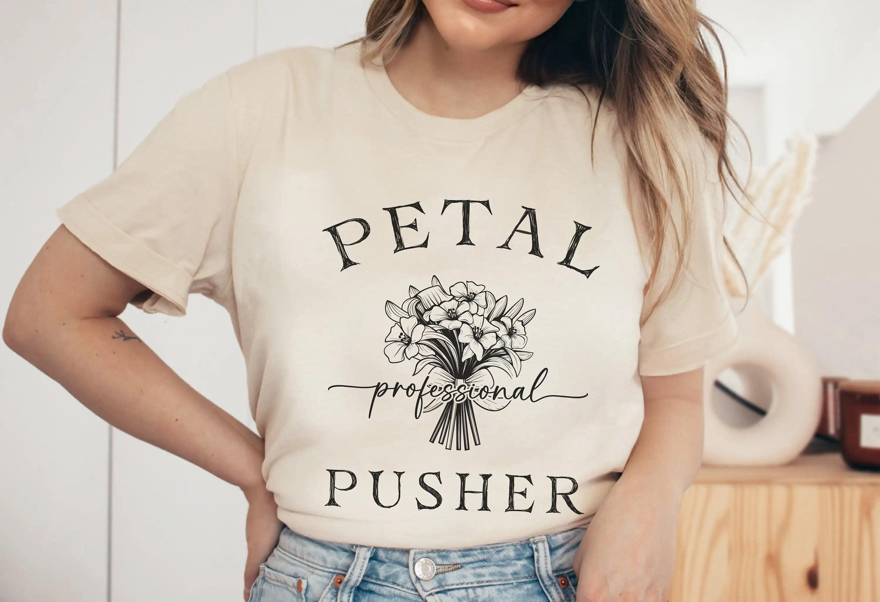 Florist T Shirt Professional Petal Pusher For Wedding Vendor Flower Dealer Arranger Top