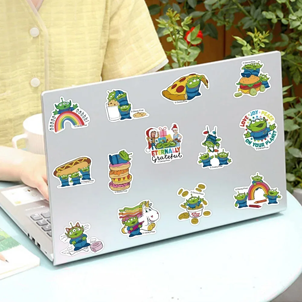 Disney Toy Story Alien Stickers Cute Anime Decal for Skateboard Laptop Motorcycle Cute Kawaii Cartoon Movie Sticker Pack Kid Toy