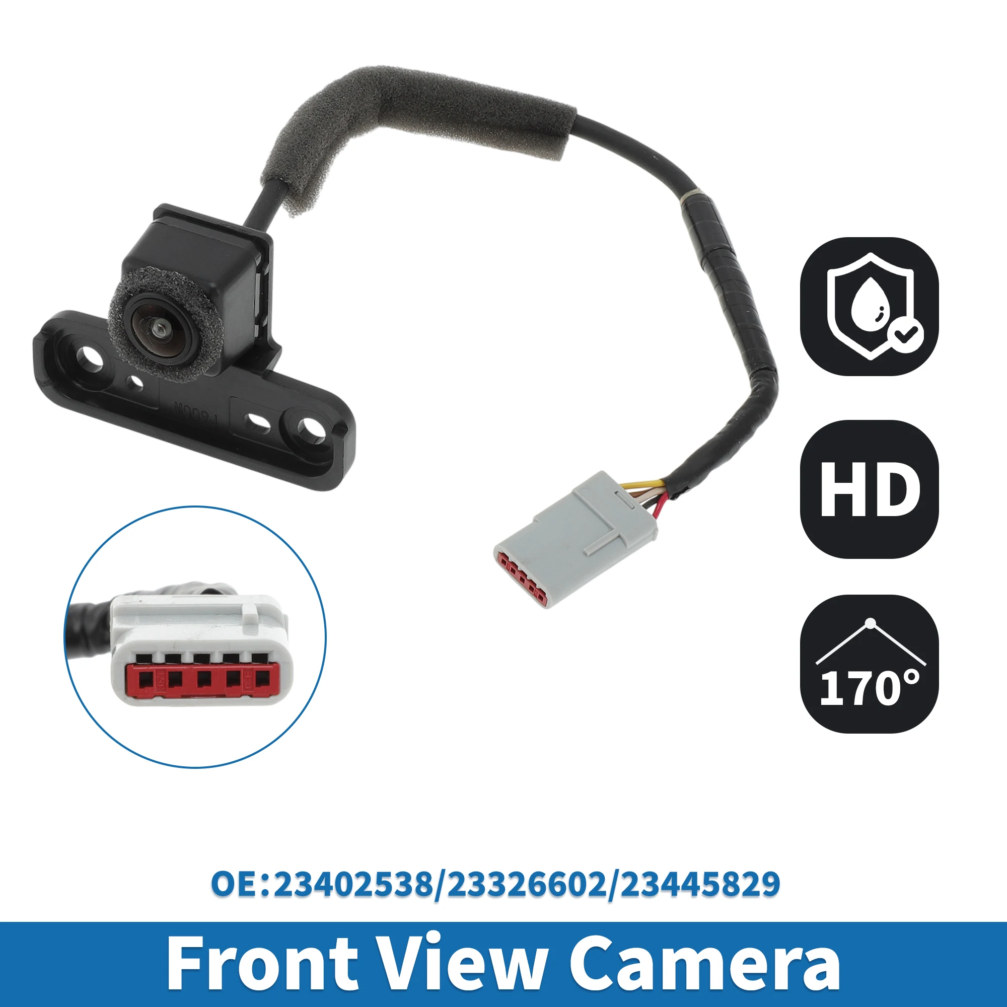 UXCELL Front View Camera Park Assist 23402538 for Cadillac Escalade 6.2L 2016-20