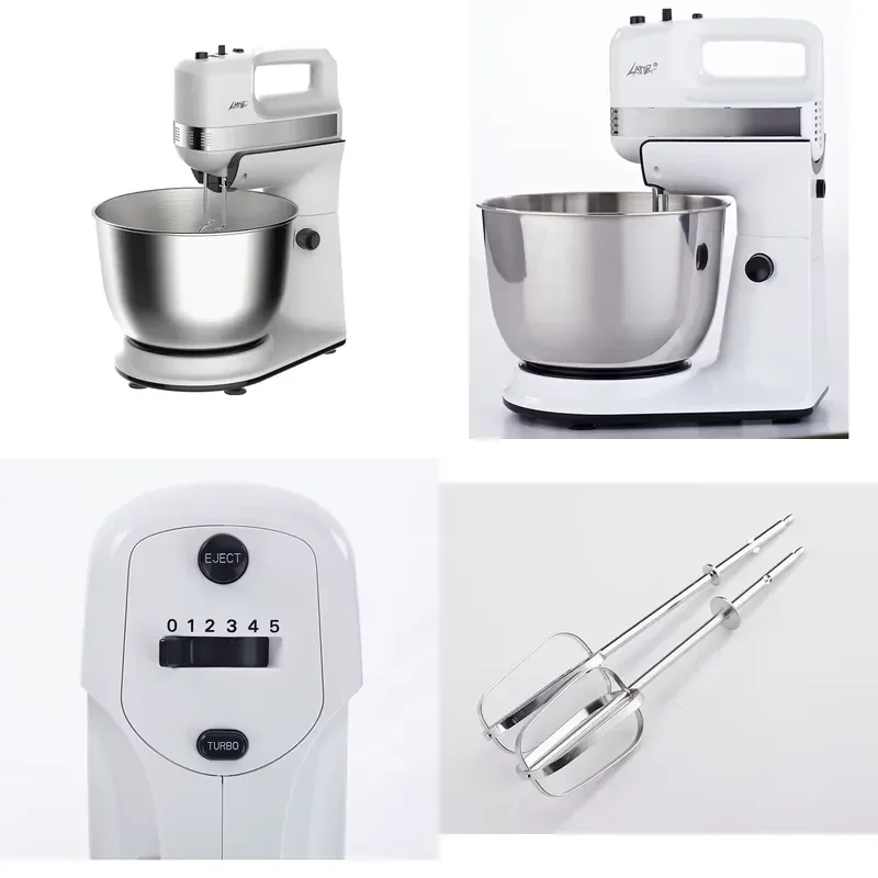 for 4L Kitchen Electric Food Mixer Vertical Cake Mixer with Baking Mixing Bowl