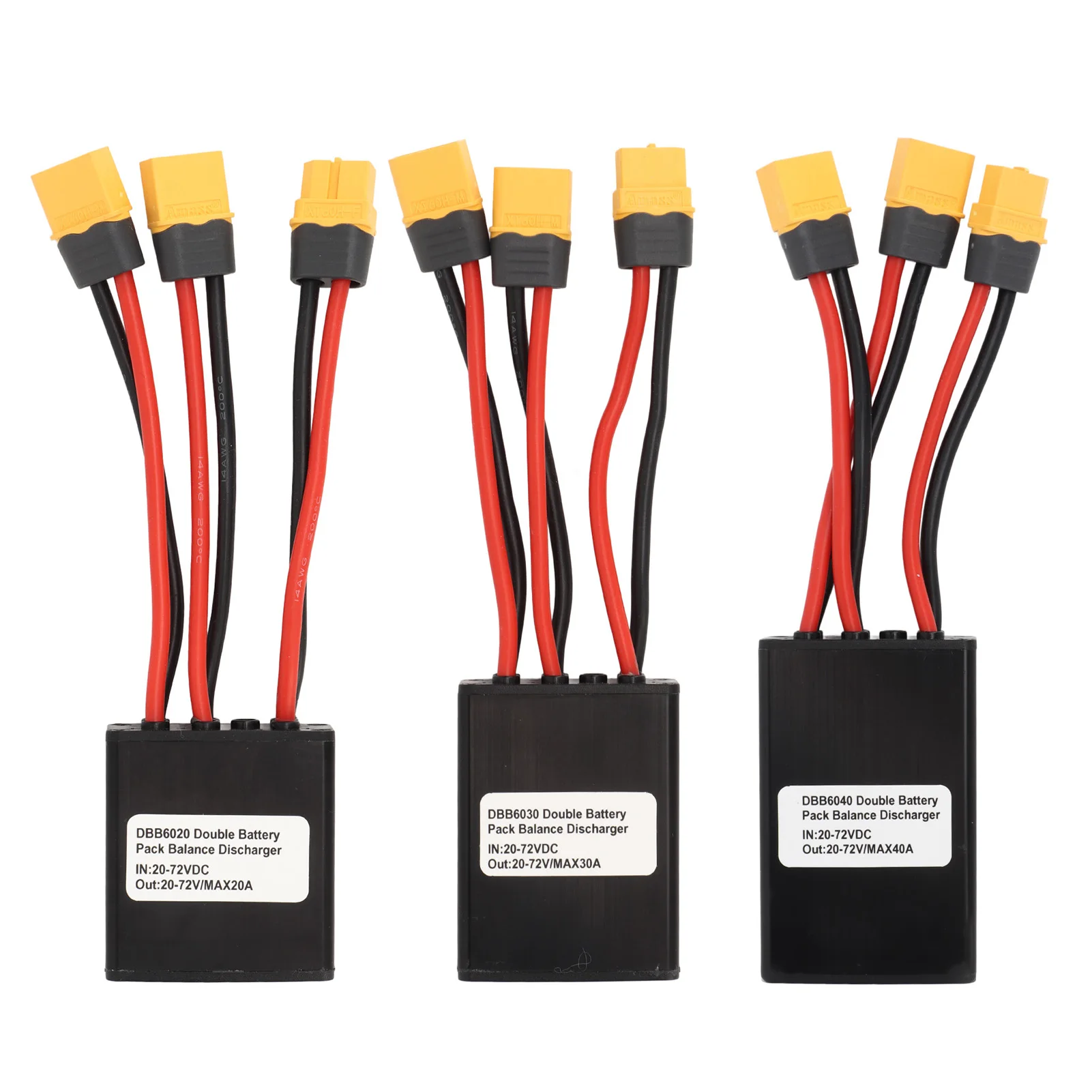 

New Double Battery Discharge Converter Dual Battery Pack Switch Balancer XT60 Interface Multiple Power Supply for Electric Bike