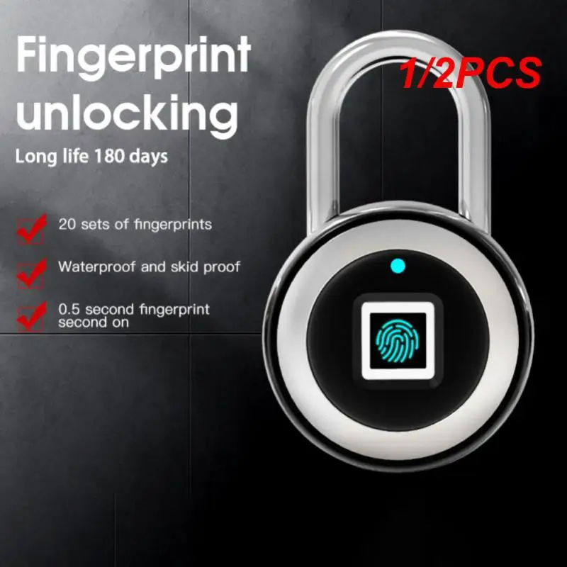 

1/2PCS Tuya Smart Fingerprint Padlock Electronic Door Lock Smart Life APP Remote Unlock Waterproof Security Protection