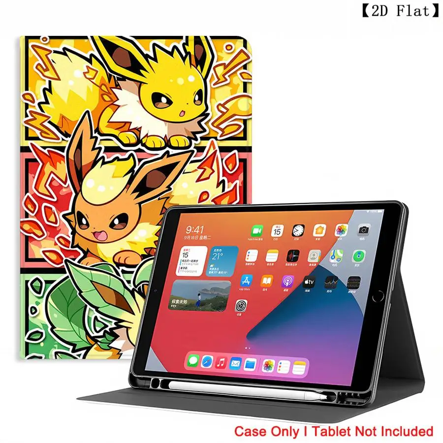 Case for Xiaomi Pad 5 6 7 8 Pro Pad 6s Pro 7 Ultra Redmi Pad SE K Pad 8.8 9.7 12.4 Inch With Pencil Holder Hot Pokemon Eevees