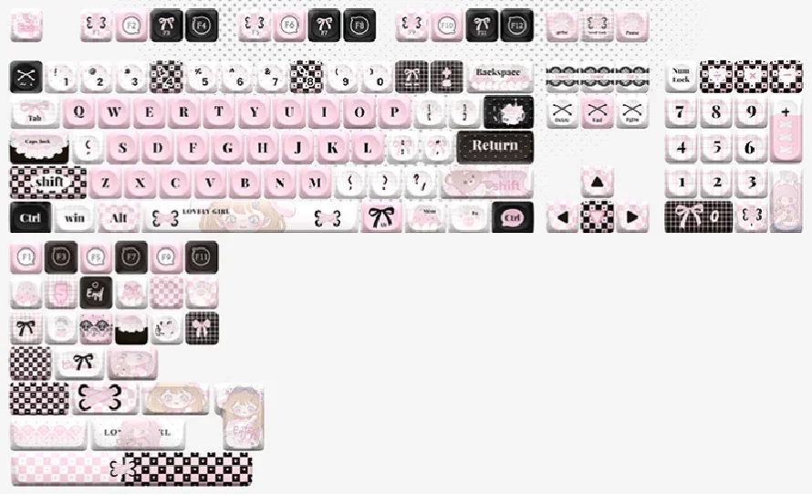 Juego de teclas MOA universales de 132 teclas, material PBT, apto para la mayoría de los teclados mecánicos MXRK, Royal Kludge, Akko, Epomaker