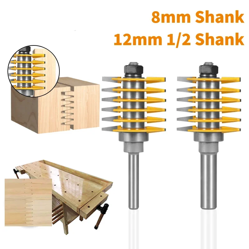

8mm 12mm 12.7mm Shank 2 Teeth Router Bit Tungsten Carbide Woodworking Milling Cutter Tool for Wood Trimming End Face Slotting