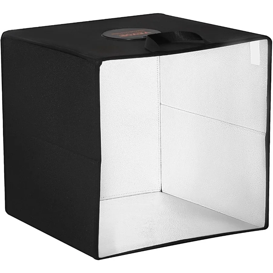 Caja de luz para estudio fotográfico 12 x 12 30005600K Kit de tienda de tiro profesional con 3 temperaturas de color ajustables con 120 LED 6 dobles