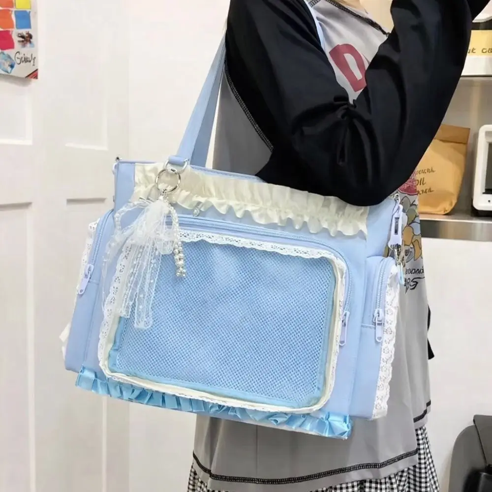 Neue Y2K Japanische Ita-Tasche Transparente Große Umhängetasche Lolita Schultertasche für Damen – Detail 10