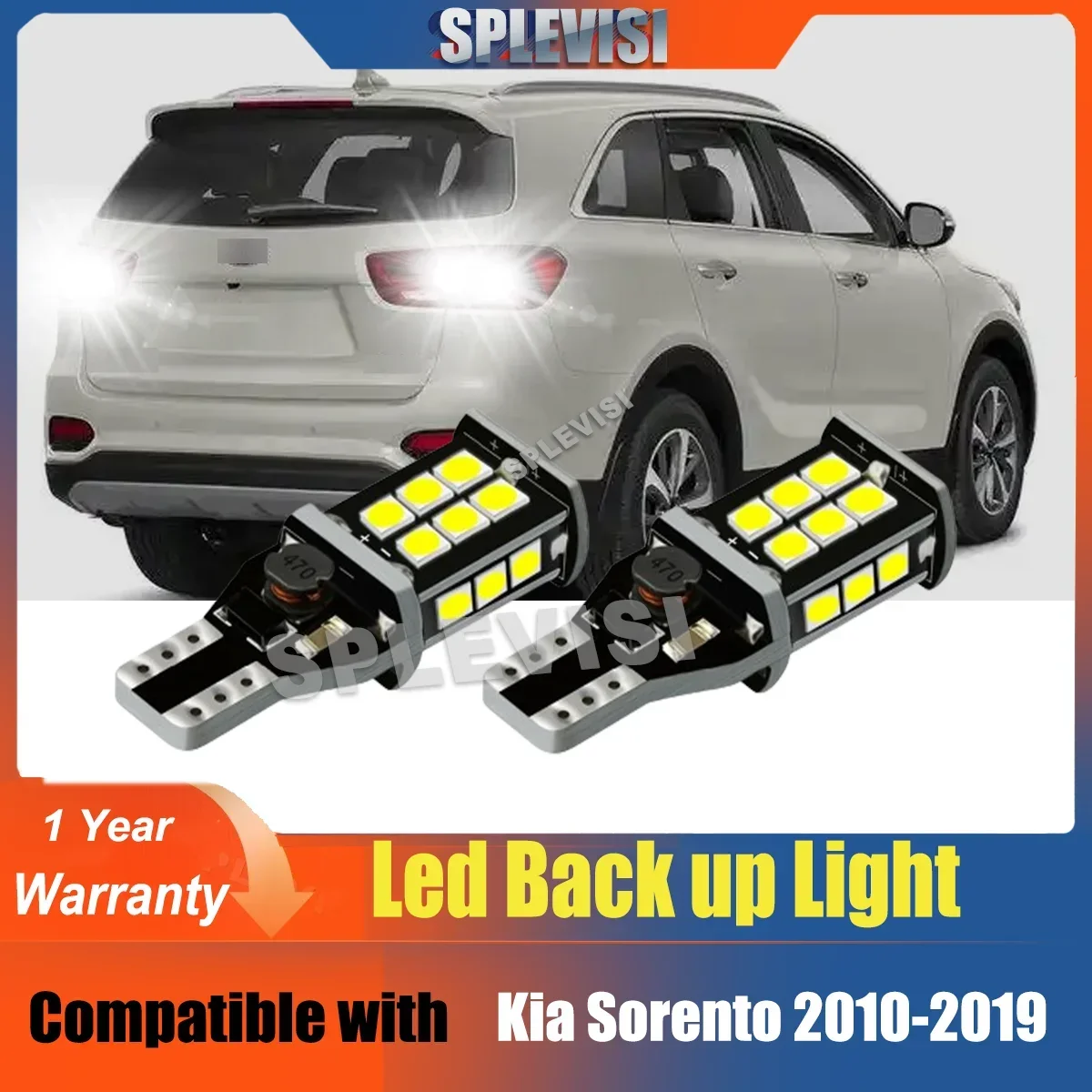 

2x LED Reverse Light Accessories Backup Lamp Bulbs Replace For Kia Sorento 2010 2011 2012 2013 2014 2015 2016 2017 2018 2019