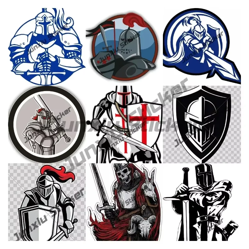 

Death Warriors Warrior Knight Skull Car Bumper Window Sticker Decal DIY Car Stickers Personality Scratch-Proof Decals VAN ATV