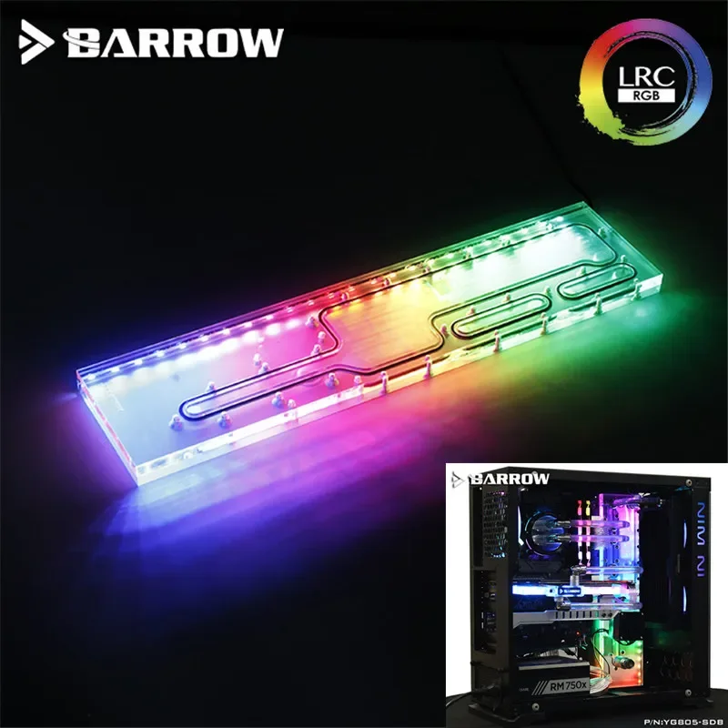 Barrow Distro Plate For IN WIN 805/805C Case, Waterway Board PC Liquid Cooling System Custom 5V MOBO YG805-SDB