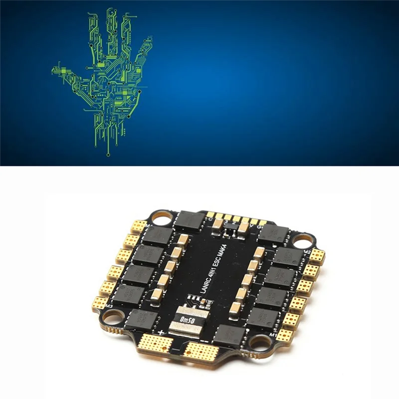 SQPP-BLS-45A 4In1 ESC 2-6S FPV ESC 30X30mm RC FPV 드론용 Dshot300-600/멀티샷/Oneshot/PMW 지원