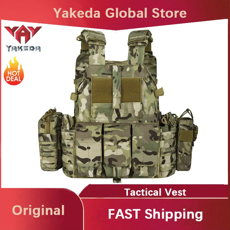 

YAKEDA Tactical Vest Multifunctional 6094 Combination Training Uniform Combat CS Vest Breathable And Wear-resistant Outdoor