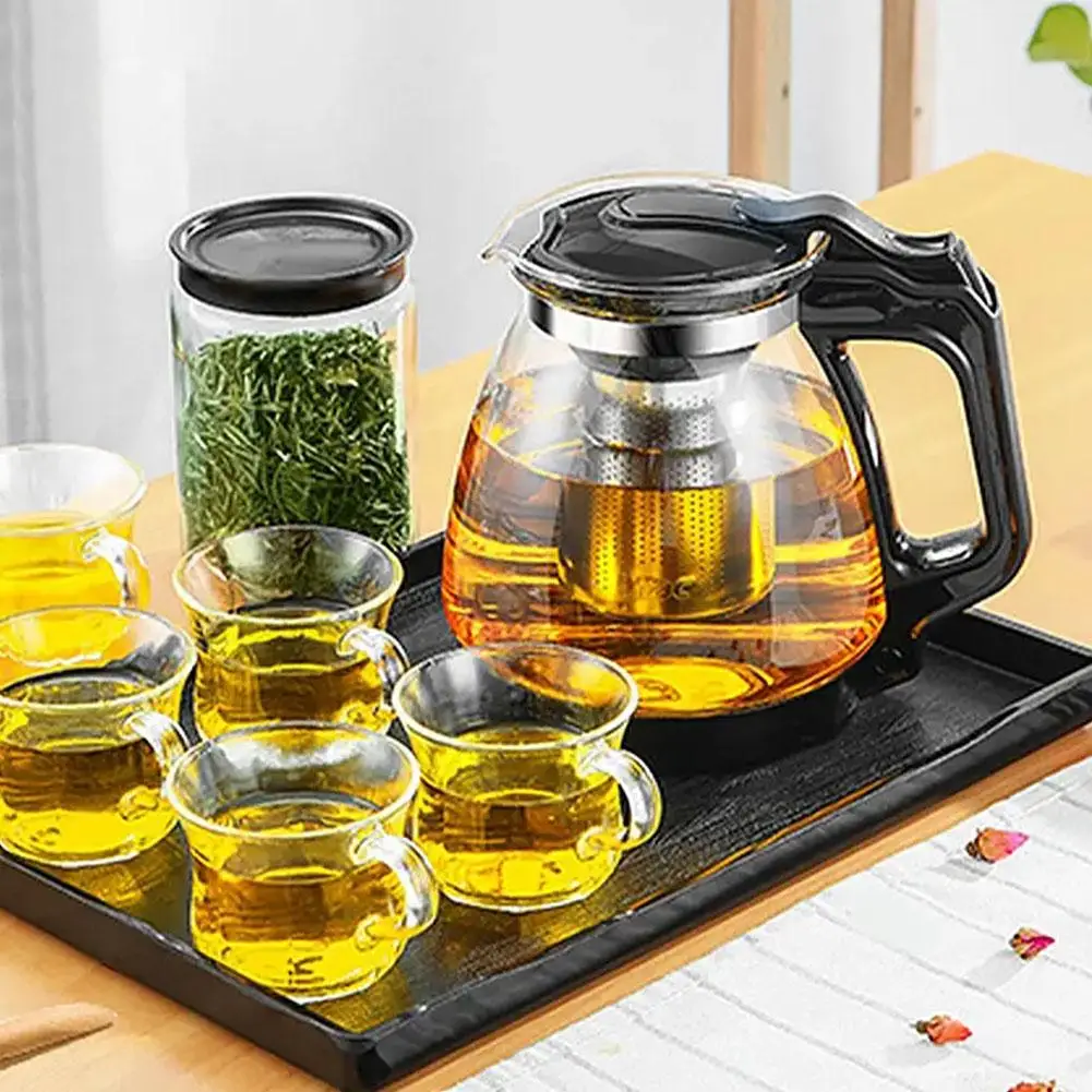 Glass Teapot with Tea Strainer Large Capacity Water Container Chinese Traditional Kung Fu Teaware Tea And Water Separation view 5